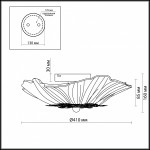 Настенно-потолочный светильник Odeon light 2678/4C CORBI