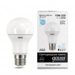 Лампа Gauss LED Elementary A60 15W E27 1480lm 6500K (23235)