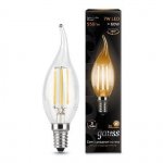 Лампа Gauss LED Filament Свеча на ветру E14 7W 550lm 2700К (104801107)