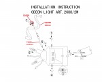 Светильник настенный бра Odeon light 2688/2W GALORA