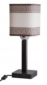 Настольная лампа "Эмма" 1хE27x60Вт венге, меандр 270-41-21T