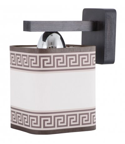 Бра "Эмма" 1хE27x60Вт венге, меандр 270-41-21W