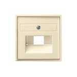 Gira S-55 Крем глянц Накладка 1-ой и 2-ой наклон ТЛФ/комп розетки(мех Rutenbeck, Prodax) (G27001)