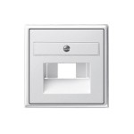 Gira S-55 Бел глянц Накладка 1-ой и 2-ой наклон ТЛФ/комп розетки(мех Rutenbeck, Prodax) (G27003)