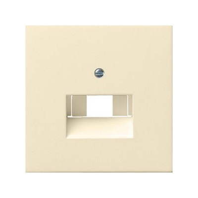 Gira F100 Крем глянц Накладка 1-ой и 2-ой наклон ТЛФ/комп розетки(мех Rutenbeck, Prodax) (G270111)