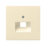 Gira F100 Крем глянц Накладка 1-ой и 2-ой наклон ТЛФ/комп розетки(мех Rutenbeck, Prodax) (G270111)