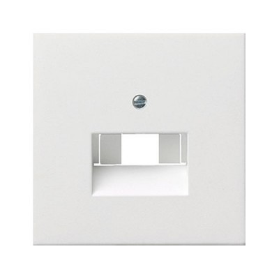 Gira F100 Бел глянц Накладка 1-ой и 2-ой наклон ТЛФ/комп розетки(мех Rutenbeck, Prodax) (G270112)