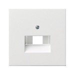 Gira F100 Бел глянц Накладка 1-ой и 2-ой наклон ТЛФ/комп розетки(мех Rutenbeck, Prodax) (G270112)