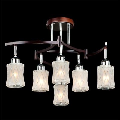 Люстра Eurosvet 2701/6 хром-венге