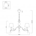 Люстра Freya FR2004PL-05BZ Peta