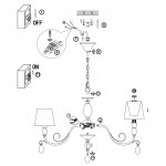 Люстра Freya FR2004PL-08BZ Peta