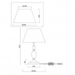 Настольная лампа Freya FR2004TL-01BZ Peta