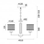 Люстра Freya FR2006PL-03BZ Felina