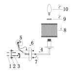 Настенный светильник бра Freya FR2006WL-01BZ Felina