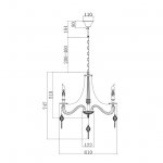 Люстра Freya FR2007PL-05BZ Charis