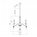 Люстра Freya FR2007PL-07BZ Charis