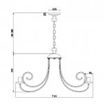Люстра Freya FR2008PL-08BZ Nicole