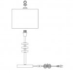 Настольная лампа Freya FR5015TL-01G Tiana