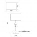 Настольная лампа Freya FR5015TL-01G Tiana