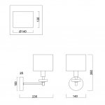 Настенный светильник бра Freya FR5015WL-01G Tiana