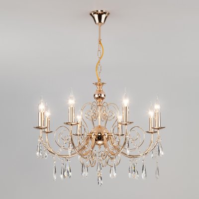 

Люстра хрустальная Евросвет 10094/8 золото, 10094/8 золото