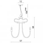 Люстра Divinare 2718/04 LM-12 DONNA