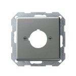 Gira E22 Сталь Накладка с опорной пластиной д/приборов d 22,5 mm (G27220)