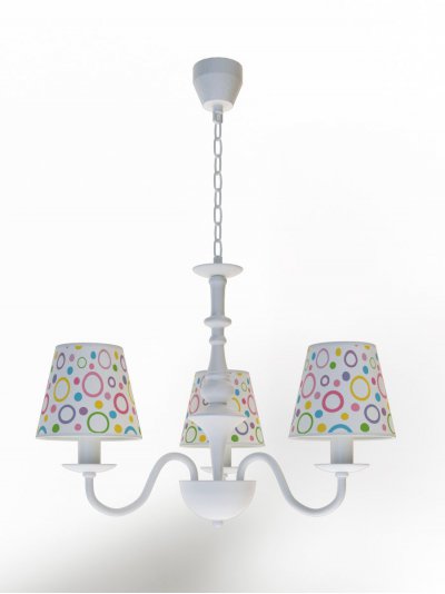 Люстра "Тилда" 3хЕ14х40Вт белый, кольца 273-1011-13