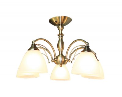 Люстра подвесная Milana 273/5PF-Oldbronze