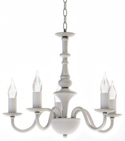 Люстра "Тилда" 5хЕ14х40Вт белый, свеча 274-1011-15