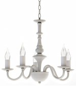 Люстра "Тилда" 5хЕ14х40Вт белый, свеча 274-1011-15