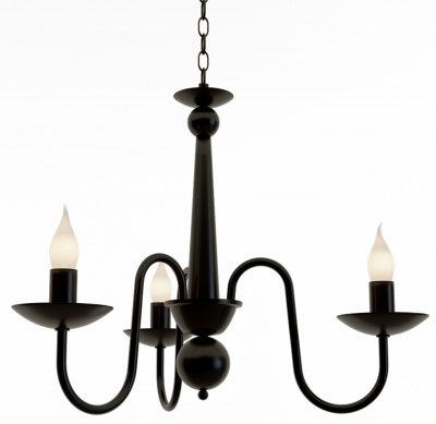 Люстра "Эльза" 3хЕ14х40Вт черный, свеча 275-46-13