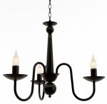 Люстра "Эльза" 3хЕ14х40Вт черный, свеча 275-46-13