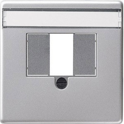 276203 Gira - Вставка розетки с крышкой, с защитой от детей и полем для надписи