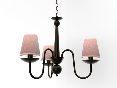 Люстра "Эльза" 3хЕ14х40Вт черный, вензель 277-46-13