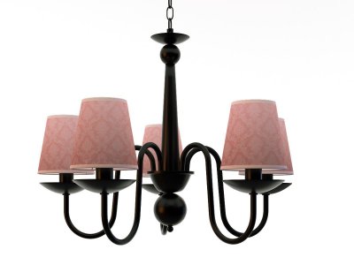 Люстра "Эльза" 5хЕ14х40Вт черный, вензель 277-46-15