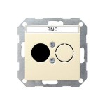 Gira S-55 Крем глянц Накладка розетки для подкл. средств связи с полем для надписи (G27701)