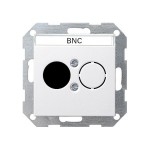 Gira S-55 Бел глянц Накладка розетки для подкл. средств связи с полем для надписи (G27703)