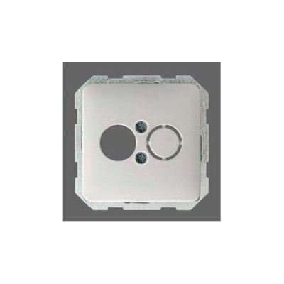 Gira S-55 Алюминий Накладка розетки для подкл. средств связи с надписью (G27726)