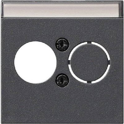 Gira S-55 Антрацит Накладка с опорной пластиной и переходн. для вычисл. техники и средств связи (G27728)