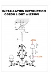Люстра Odeon light 2796/6 TENDER