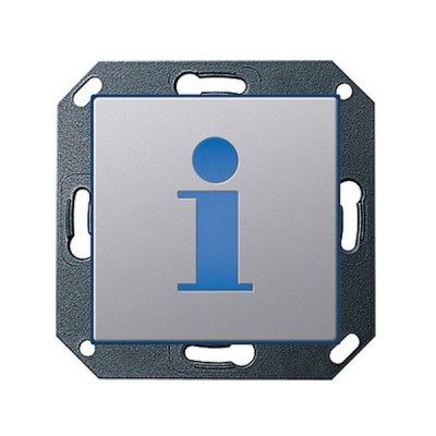 Gira E22 Алюминий Указатель светодиодный с пиктограммой "Информация" (G2797203)