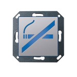 Gira E22 Алюминий Указатель светодиодный с пиктограммой "Курить запрещено" (G2799203)