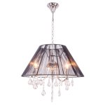 Потолочный абажур Экономсвет 2802/3CR WT BK