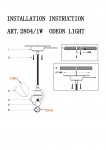 Светильник настенный бра Odeon light 2804/1W APE