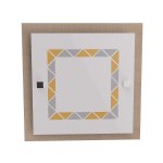 Светильник средний "Ампер" 4хE27х60Вт сосна, полоска 281-20-124-2H