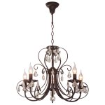 Люстра классическая с хрусталем Экономсвет 2817/5PSK+WT