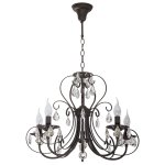 Люстра классическая с хрусталем Экономсвет 2817/5PSK+WT