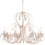 Люстра классическая с хрусталем Экономсвет 2817/8WG+WT