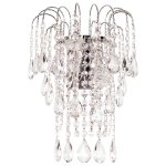 Светильник бра с хрусталем 2818/2wCR+WT Экономсвет
